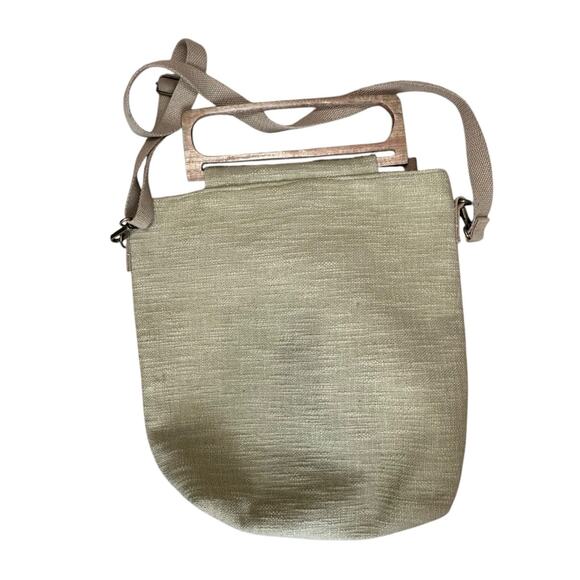 Chloe & Lex tan tan multi color beaded Tote - Picture 5 of 5